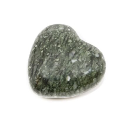 Herz aus grünem Stein zum aufstellen