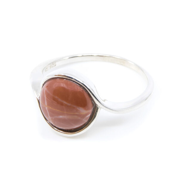 Schweizer Stein Ring rund mit Sassalbo Marmor